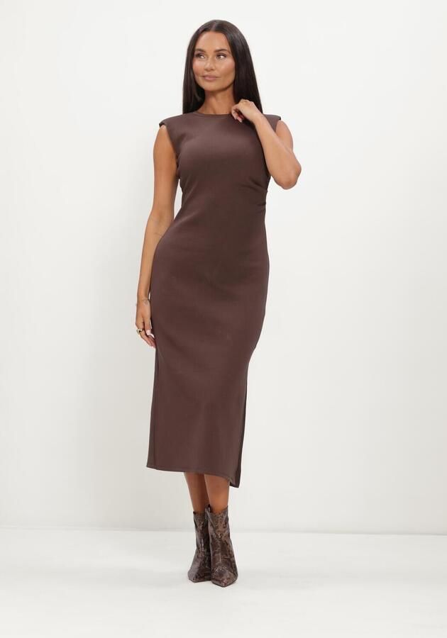 Y.A.S. YAS Dames Jurken Yaspina Sl Long Dress Bruin - Foto 4
