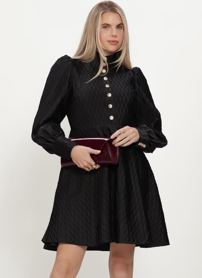 Y.A.S. YAS Dames Jurken Yasripple Ls Dress Zwart