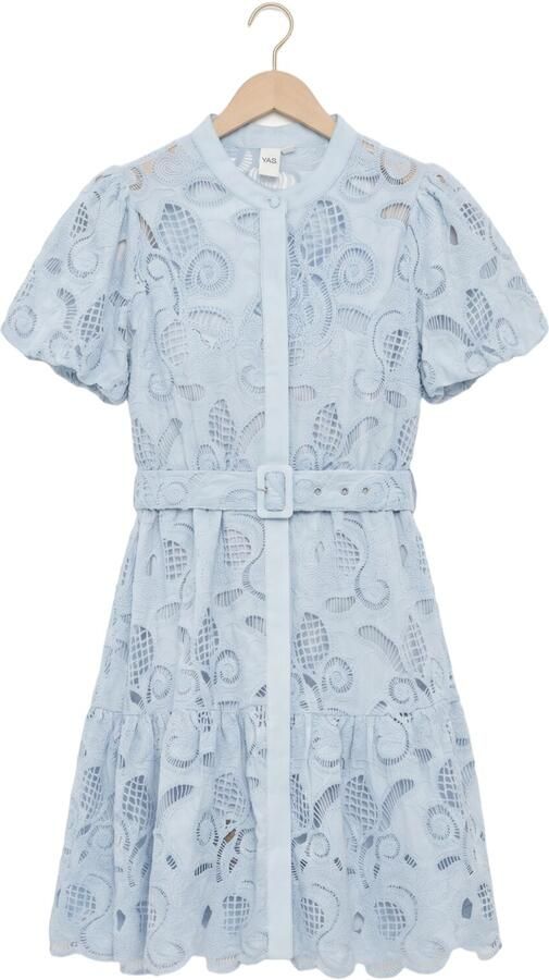 Y.A.S. YAS Dames Jurken Yassana Ss Dress Lichtblauw - Foto 4