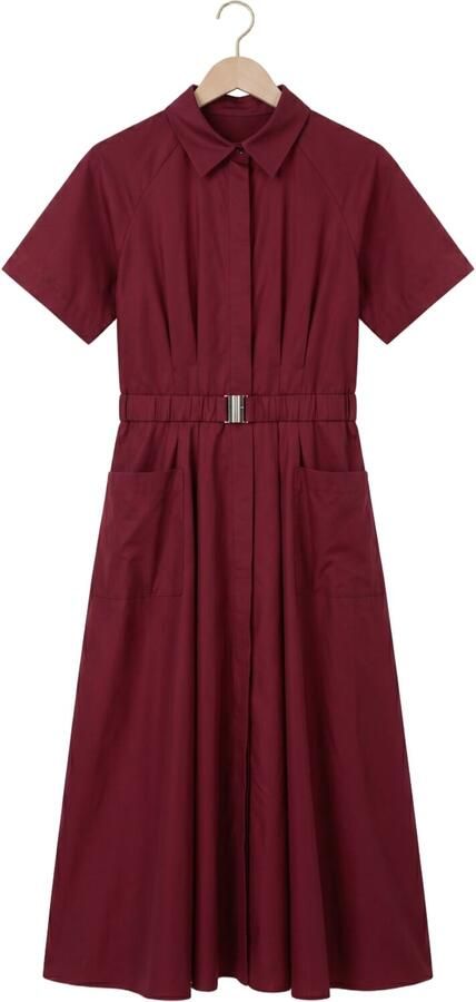 Y.A.S. YAS Dames Jurken Yassimana Ss Long Dress Bordeaux - Foto 4