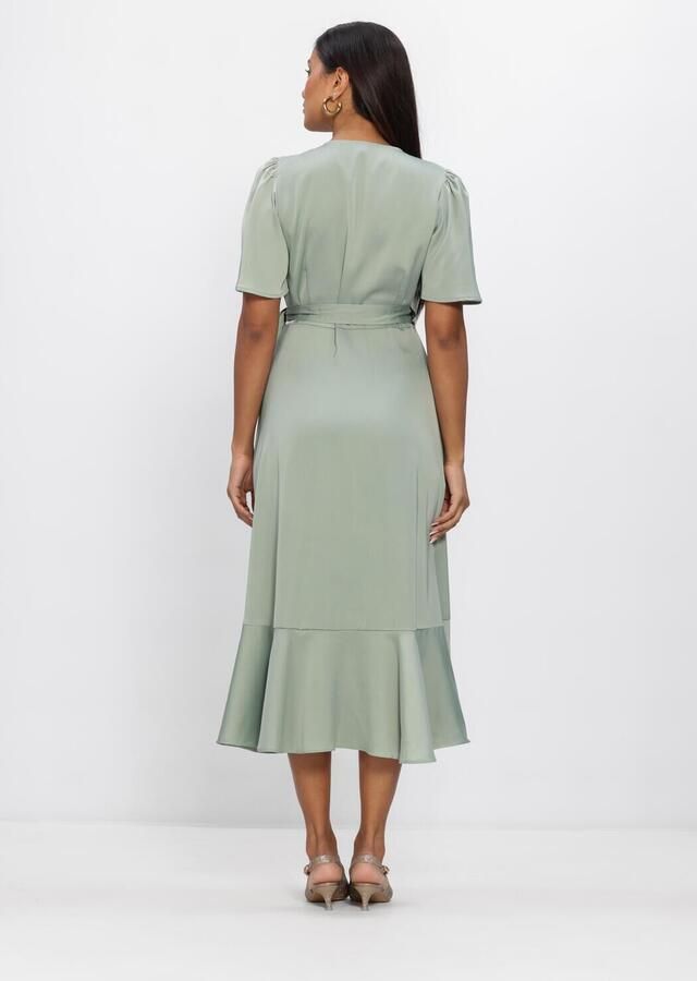 Y.A.S. YAS Dames Jurken Yasthea 2 4 Midi Wrap Dress S. Mint - Foto 2