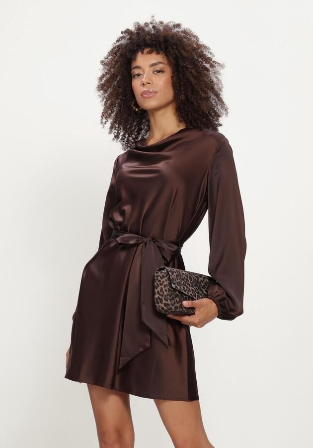 Y.A.S. YAS Dames Jurken Yasthea Ls Dress Bruin