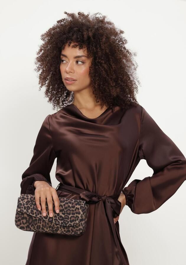 Y.A.S. YAS Dames Jurken Yasthea Ls Dress Bruin - Foto 3