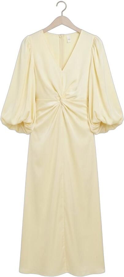 Y.A.S. YAS Dames Jurken Yasthea Ls Long Dress Creme - Foto 4