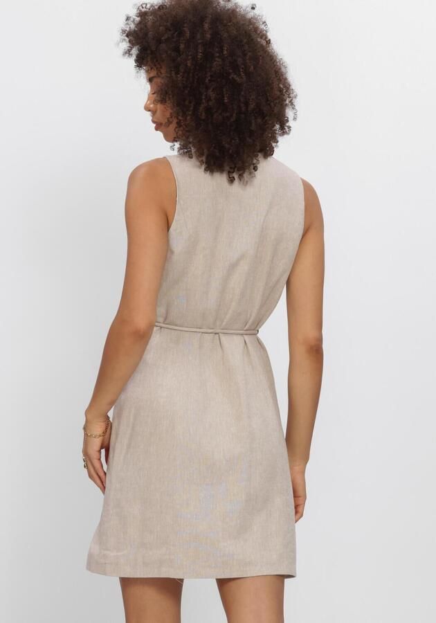 Y.A.S. YAS Dames Jurken Yasusuma Ls Linen Blend Dress Beige - Foto 2