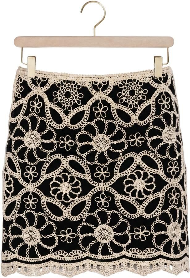 Y.A.S. YAS Dames Rokken Yascilia Hw Crochet Skirt Zwart - Foto 4