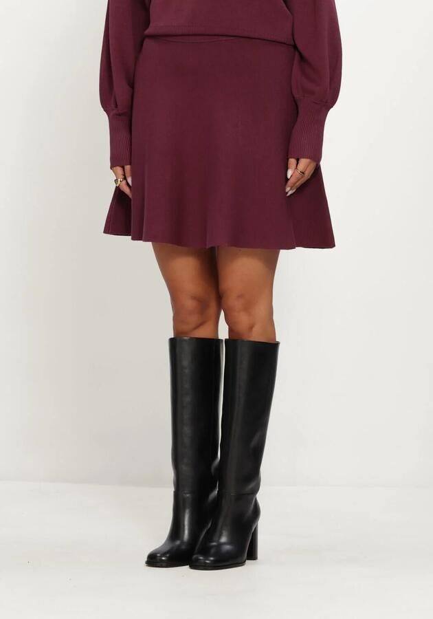 Y.A.S. YAS Dames Rokken Yasfonny Hw Knit Skirt S. Bordeaux