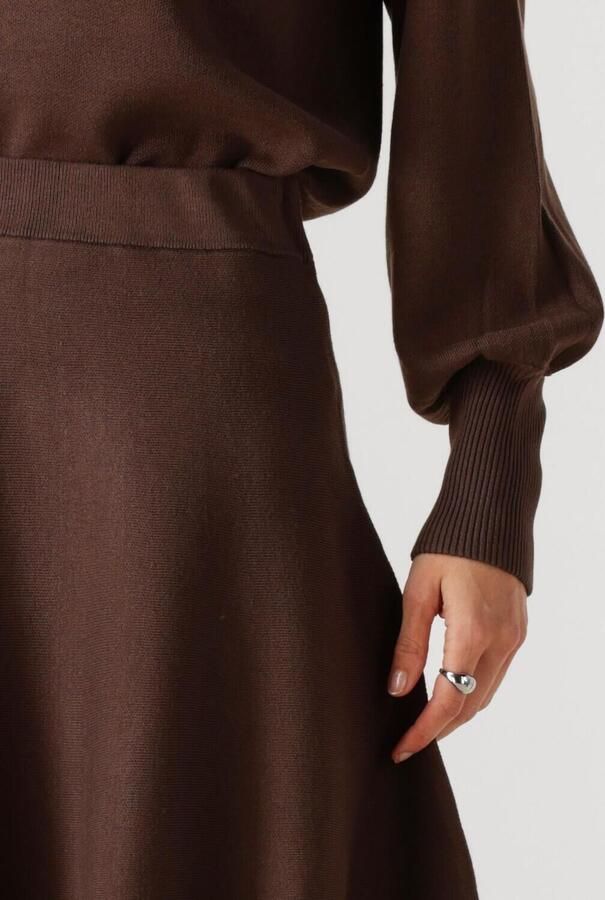 Y.A.S. YAS Dames Rokken Yasfonny Hw Knit Skirt S. Bruin - Foto 4