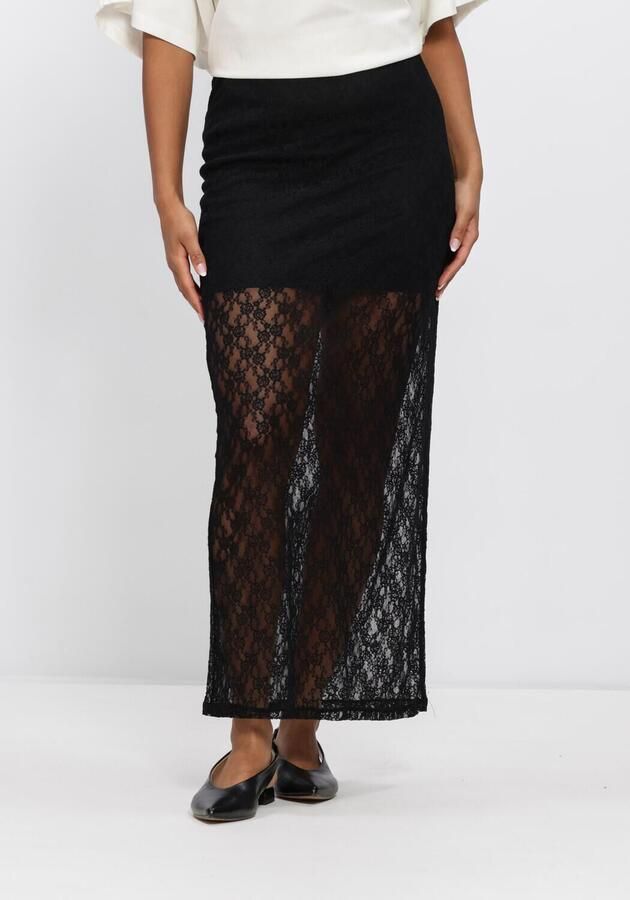 Y.A.S. YAS Dames Rokken Yaskarinahw Long Lace Skirt Ka Zwart