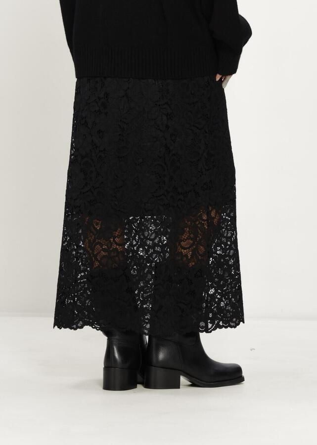 Y.A.S. YAS Dames Rokken Yaslacey Hw Long Lace Skirt Zwart - Foto 2