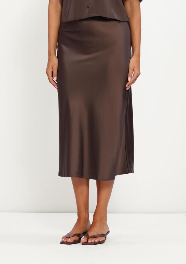Y.A.S. YAS Dames Rokken Yaspella Hw Midi Skirt Bruin