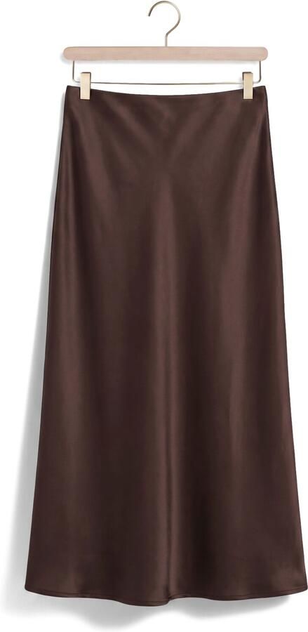 Y.A.S. YAS Dames Rokken Yaspella Hw Midi Skirt Bruin - Foto 4