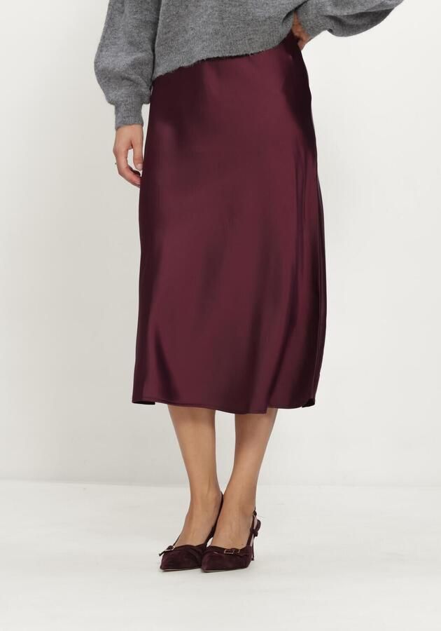 Y.A.S. YAS Dames Rokken Yaspella Hw Midi Skirt S. Noos Bordeaux