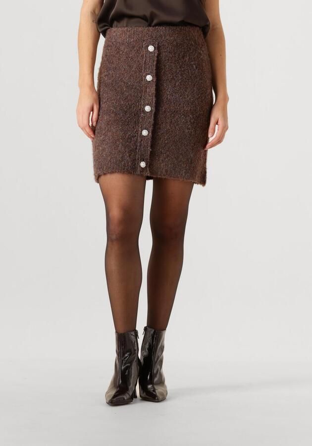 Y.A.S. YAS Dames Rokken Yasplyra Hw Knit Skirt Bruin