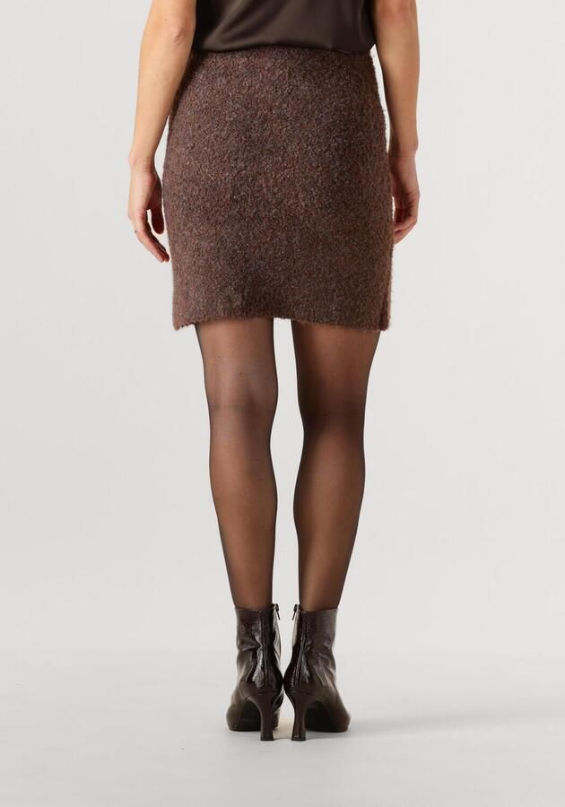 Y.A.S. YAS Dames Rokken Yasplyra Hw Knit Skirt Bruin - Foto 3