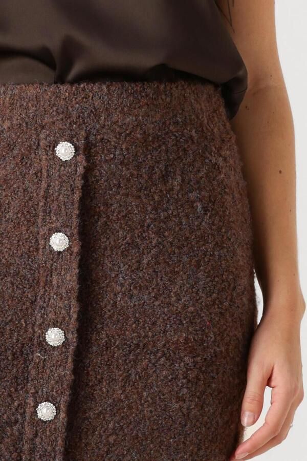 Y.A.S. YAS Dames Rokken Yasplyra Hw Knit Skirt Bruin - Foto 4