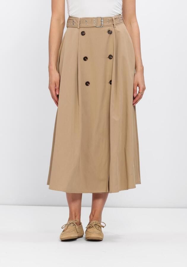 Y.A.S. YAS Dames Rokken Yastimala Hw Long Trench Skirt Camel