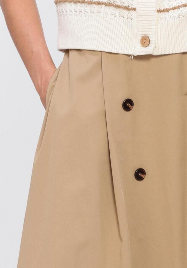 Y.A.S. YAS Dames Rokken Yastimala Hw Long Trench Skirt Camel - Foto 3