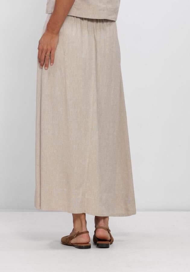 Y.A.S. YAS Dames Rokken Yasusuma Hw Linen Blend Long Skirt Beige - Foto 2