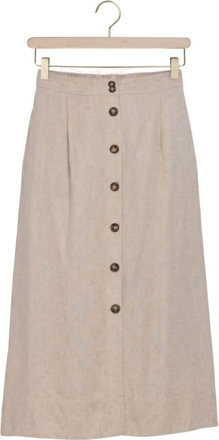 Y.A.S. YAS Dames Rokken Yasusuma Hw Linen Blend Long Skirt Beige - Foto 4
