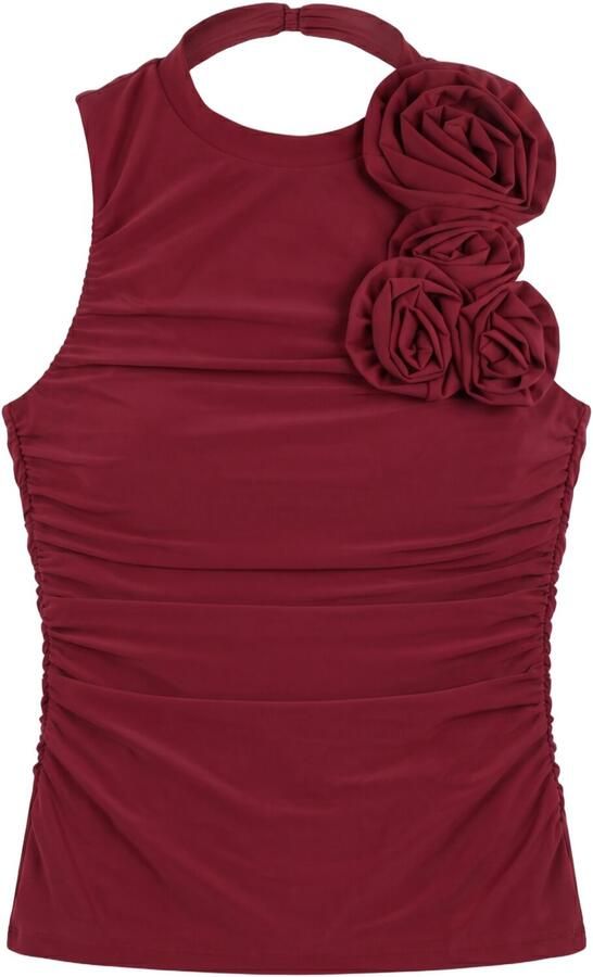 YAS slim fit blouse met bloemige garnering model 'Orchida' - Foto 4