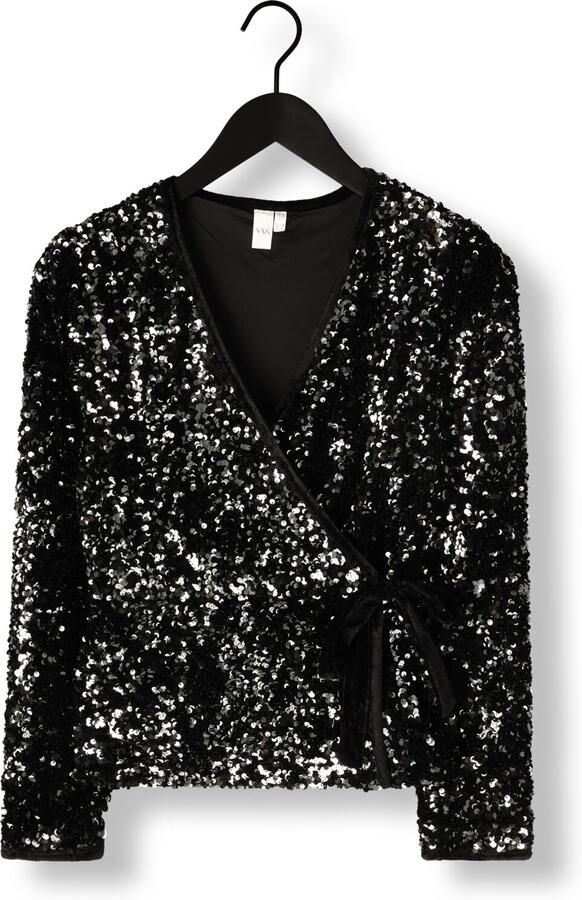 Y.A.S. YAS Dames Tops & T-shirts Yaselle Ls Wrap Top Groen - Foto 4