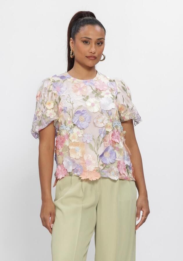 Y.A.S. YAS Dames Tops & T-shirts Yasflowering Ss Top Multi