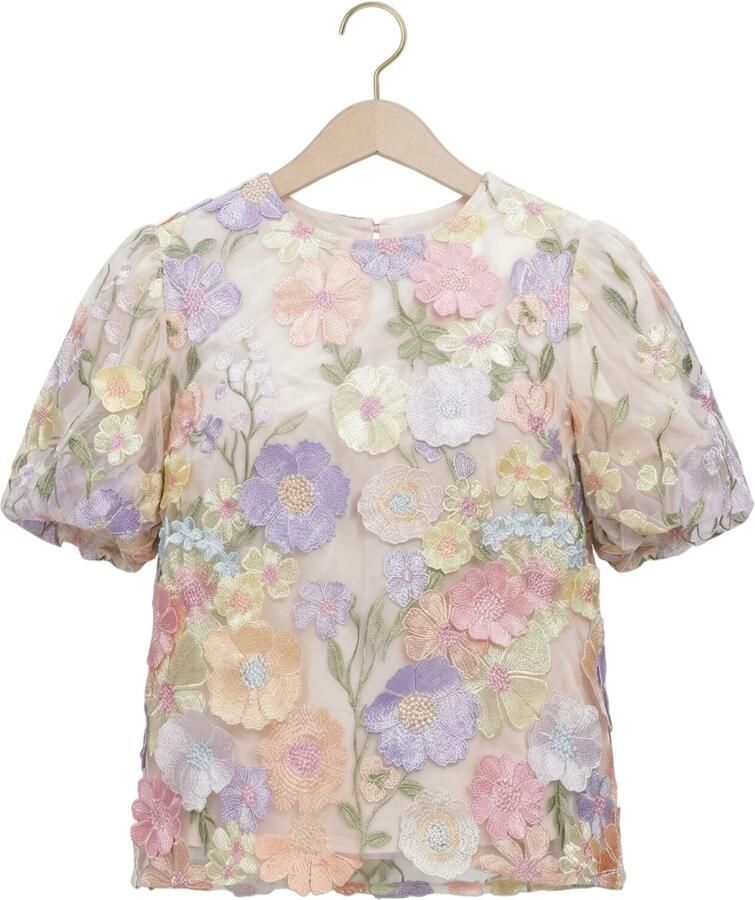 Y.A.S. YAS Dames Tops & T-shirts Yasflowering Ss Top Multi - Foto 2