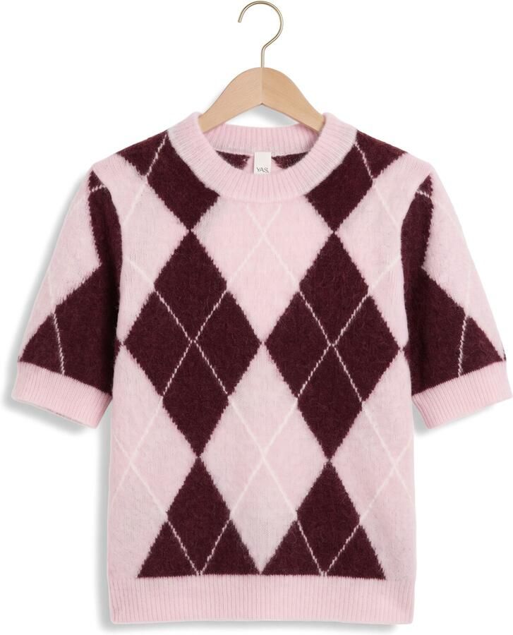 Y.A.S. YAS Dames Tops & T-shirts Yasjohi Ss Wool Blend Pullover Roze - Foto 2