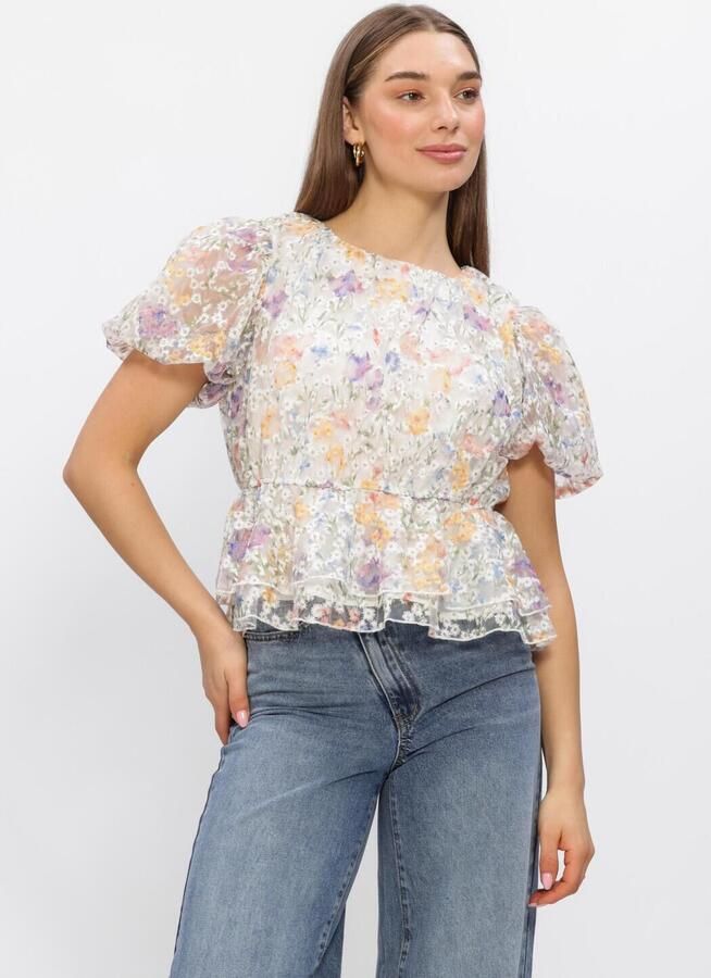 Y.A.S. YAS Dames Tops & T-shirts Yasleanna Ss Top Multi