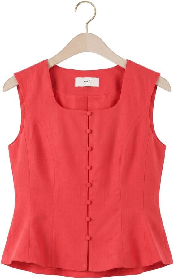Y.A.S. YAS Dames Tops & T-shirts Yaslirma Sl Top Rood - Foto 4