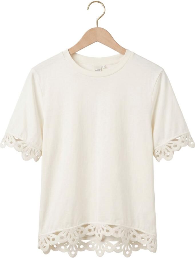 Y.A.S. YAS Dames Tops & T-shirts Yasmella Ss T Shirt Wit - Foto 2