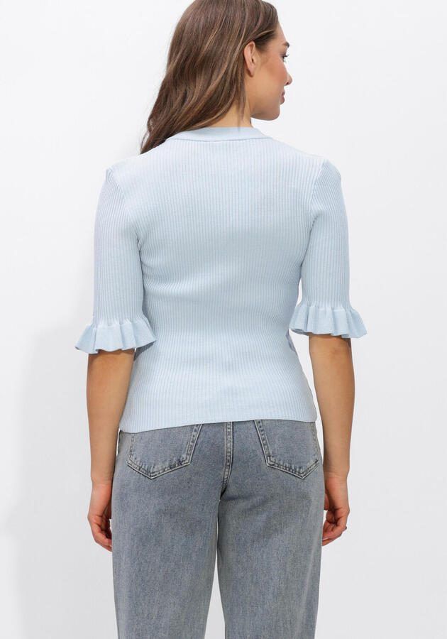 Y.A.S. YAS Dames Tops & T-shirts Yasmikla Ss Knit Top Lichtblauw - Foto 2