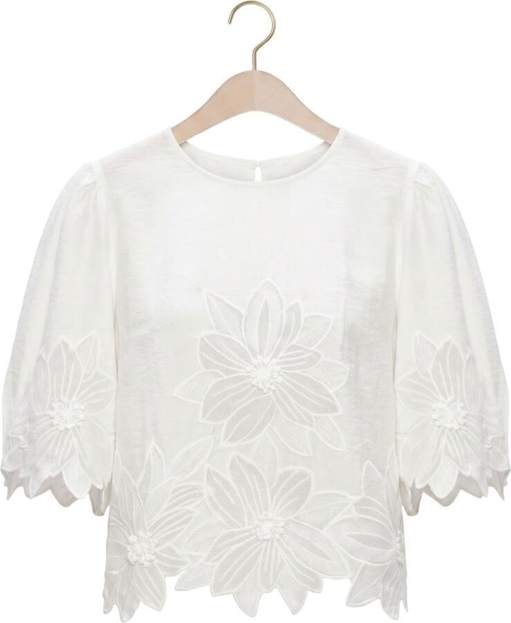 Y.A.S. YAS Dames Tops & T-shirts Yasmori 2 4 Top Wit - Foto 2