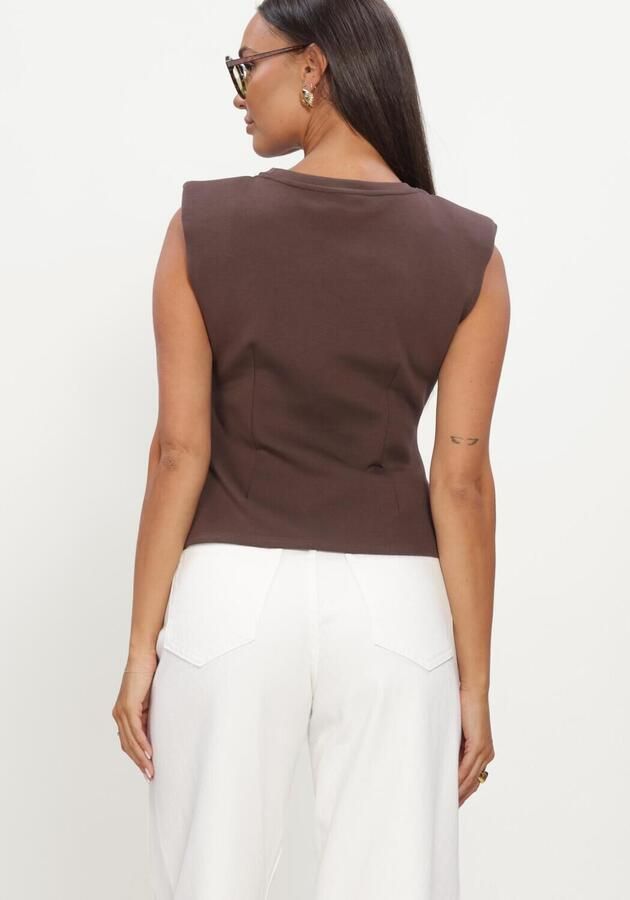 Y.A.S. YAS Dames Tops & T-shirts Yaspina Sl Top Noos Bruin - Foto 2