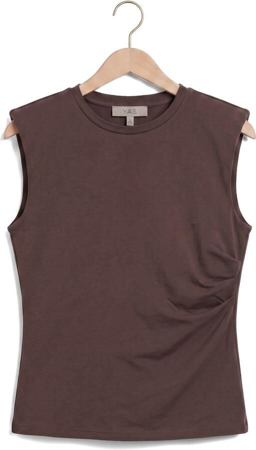 Y.A.S. YAS Dames Tops & T-shirts Yaspina Sl Top Noos Bruin - Foto 4