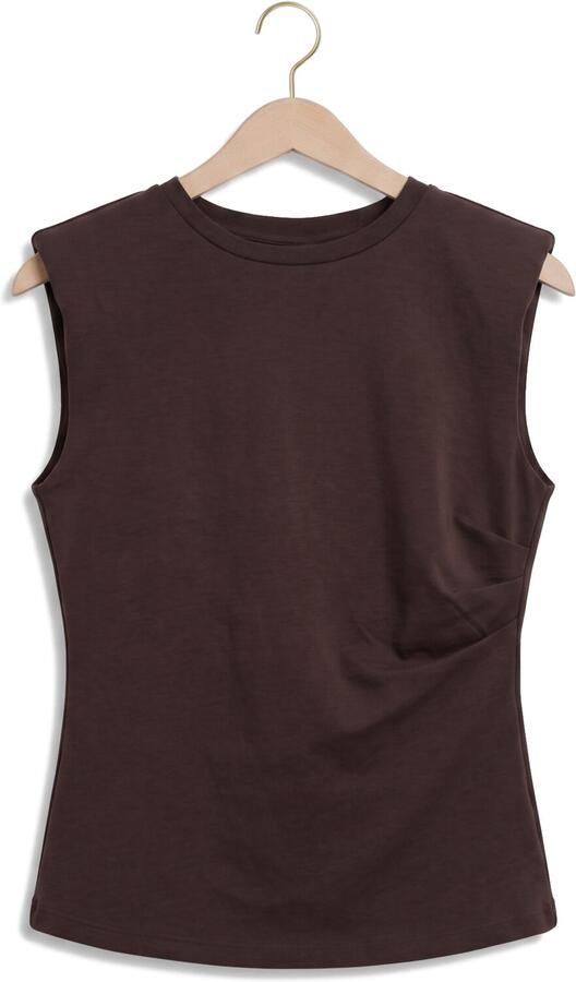 Y.A.S. YAS Dames Tops & T-shirts Yaspina Sl Top Noos Bruin - Foto 4