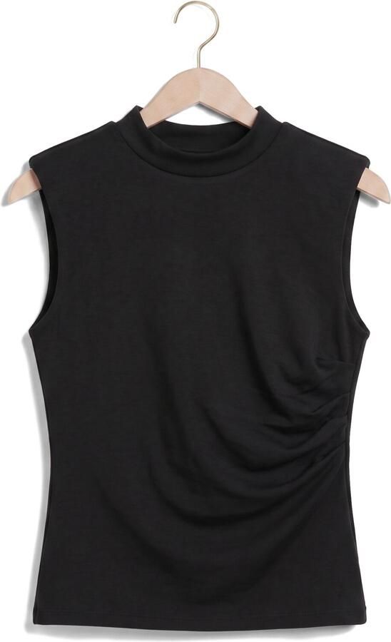 Y.A.S. YAS Dames Tops & T-shirts Yaspina Sl Top Noos Zwart - Foto 4
