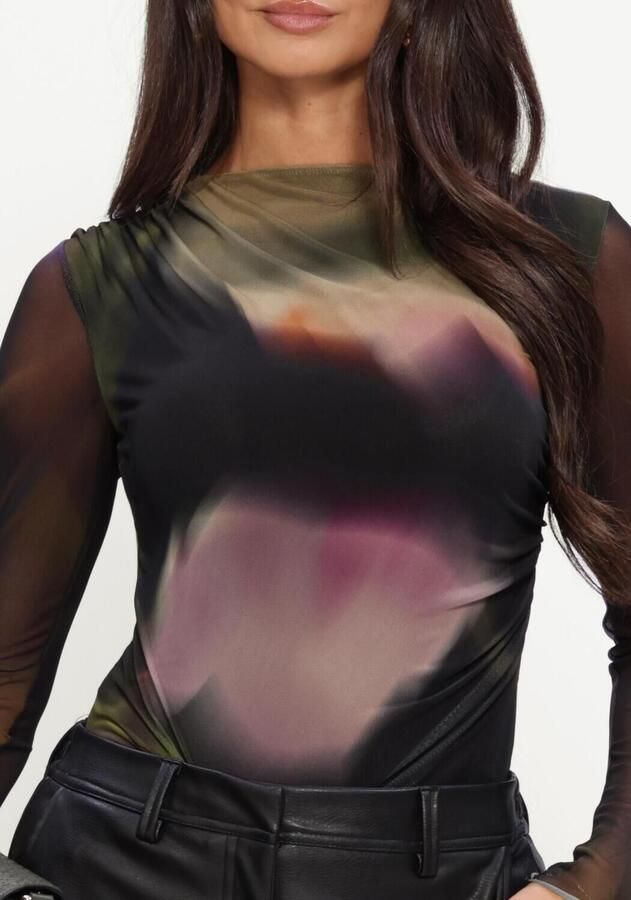 Y.A.S. YAS Dames Tops & T-shirts Yasshama Ls Mesh Top Multi - Foto 2
