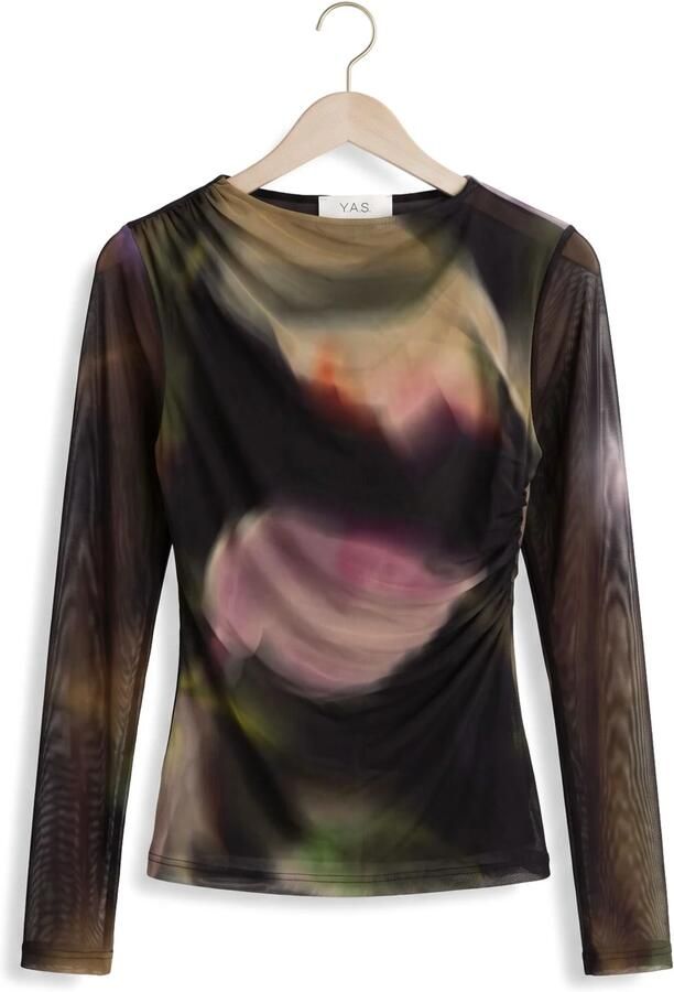 Y.A.S. YAS Dames Tops & T-shirts Yasshama Ls Mesh Top Multi - Foto 4