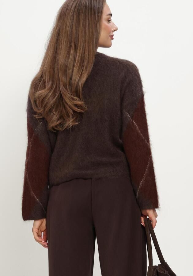 Y.A.S. YAS Dames Truien & Vesten Yasargy Ls Mohair Blend Knit Pullover Bruin - Foto 3