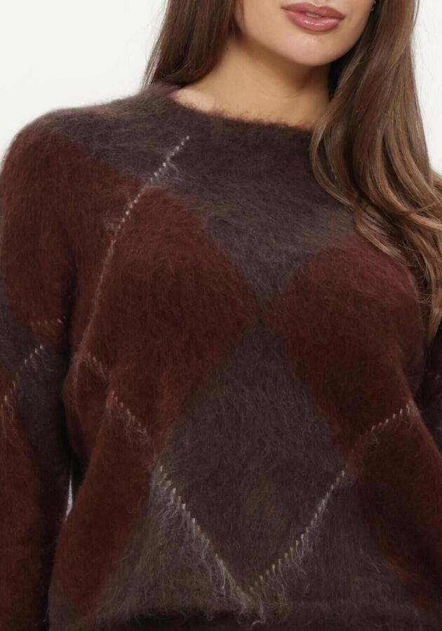 Y.A.S. YAS Dames Truien & Vesten Yasargy Ls Mohair Blend Knit Pullover Bruin - Foto 4