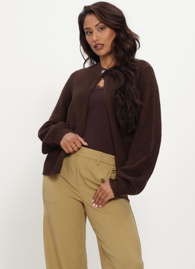 Y.A.S. YAS Dames Truien & Vesten Yasenya Ls Knit Cardigan Bruin