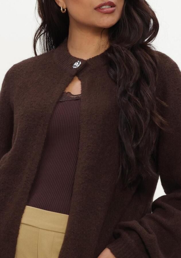 Y.A.S. YAS Dames Truien & Vesten Yasenya Ls Knit Cardigan Bruin - Foto 3