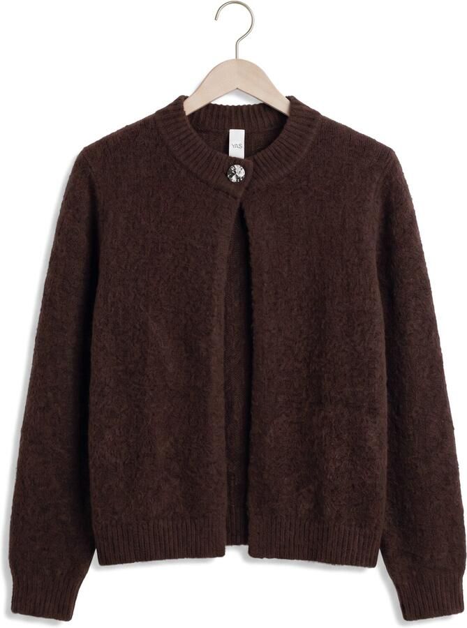 Y.A.S. YAS Dames Truien & Vesten Yasenya Ls Knit Cardigan Bruin - Foto 2