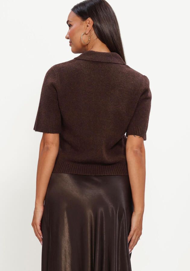 Y.A.S. YAS Dames Truien & Vesten Yasfrilo Ss Knit Cardigan Bruin - Foto 3