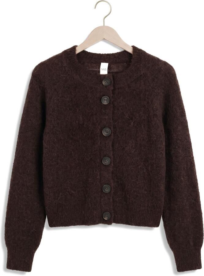 Y.A.S. YAS Dames Truien & Vesten Yasjohi Ls Wool Blend Cardigan Bruin - Foto 2