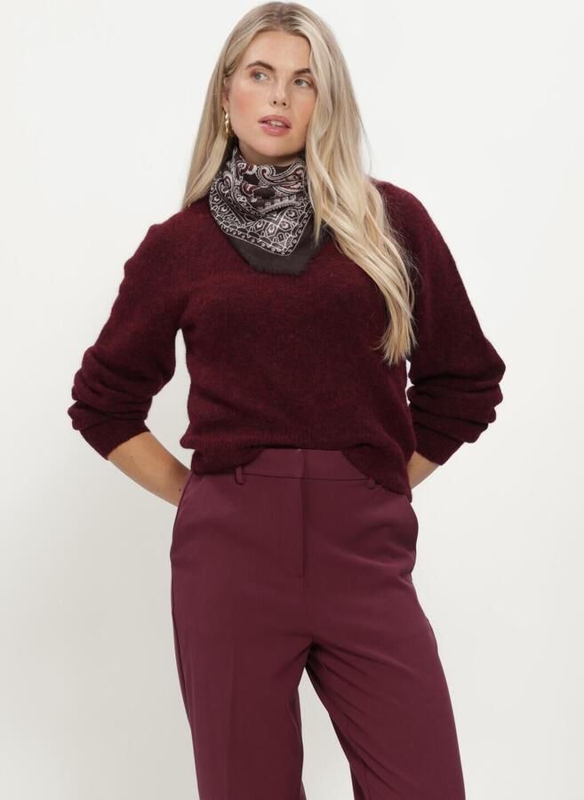 Y.A.S. YAS Dames Truien & Vesten Yasjohi Ls Wool Blend Pullover Bordeaux