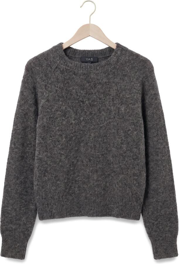 Y.A.S. YAS Dames Truien & Vesten Yasjohi Ls Wool Blend Pullover Donkergrijs - Foto 4