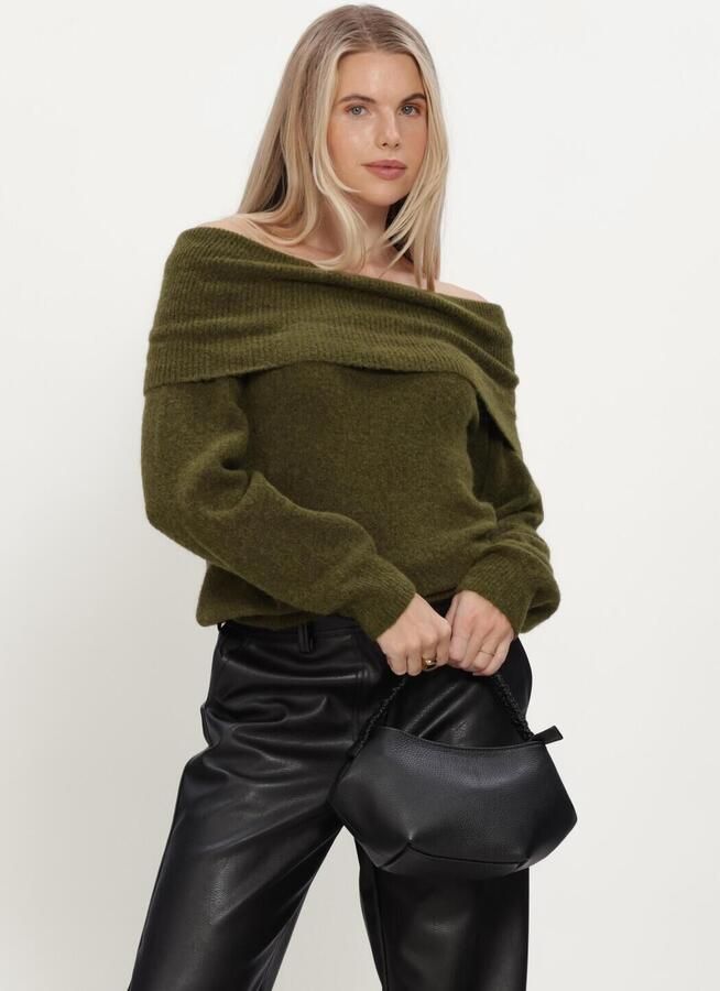 Y.A.S. YAS Dames Truien & Vesten Yasjohi Os Wool Blend Pullover Groen